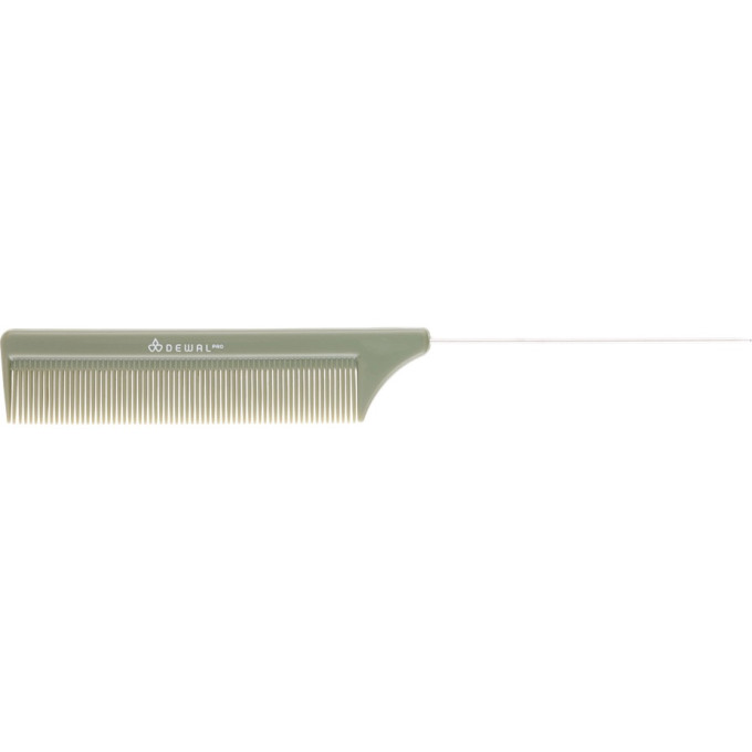 Расческа DEWAL ЭКОНОМ OLIVE, с металлическим хвостиком, 20,5 см CO-6105OLIVE